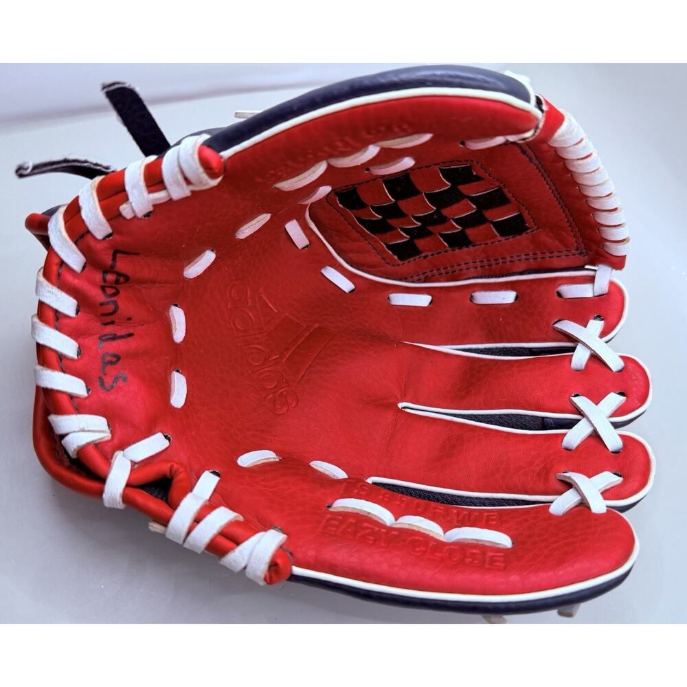 Adidas Baseball Mitt Glove Eazy Close 9.5” TS950RWB Youth Red Blue